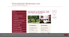 Desktop Screenshot of fietsvakantie-bodensee.com