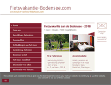 Tablet Screenshot of fietsvakantie-bodensee.com